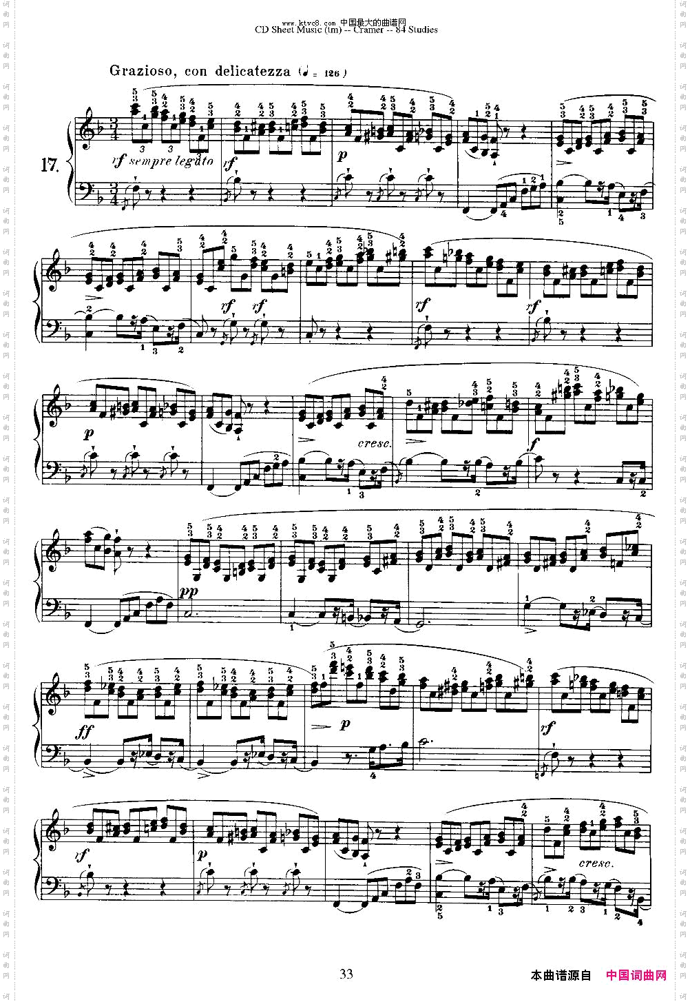 Cramer-84exercices16—20克拉莫84首钢琴练习曲