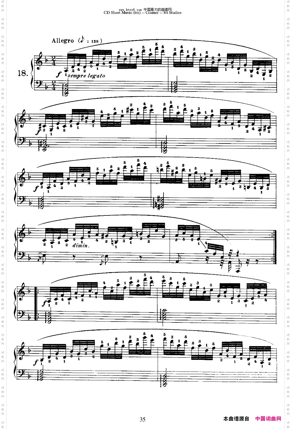 Cramer-84exercices16—20克拉莫84首钢琴练习曲