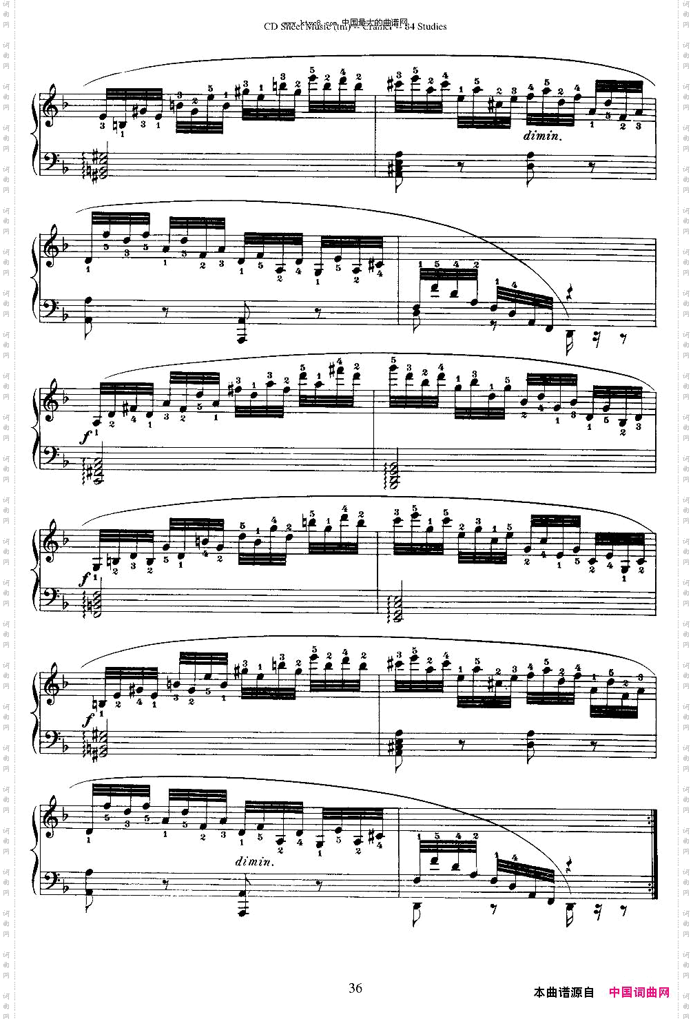 Cramer-84exercices16—20克拉莫84首钢琴练习曲