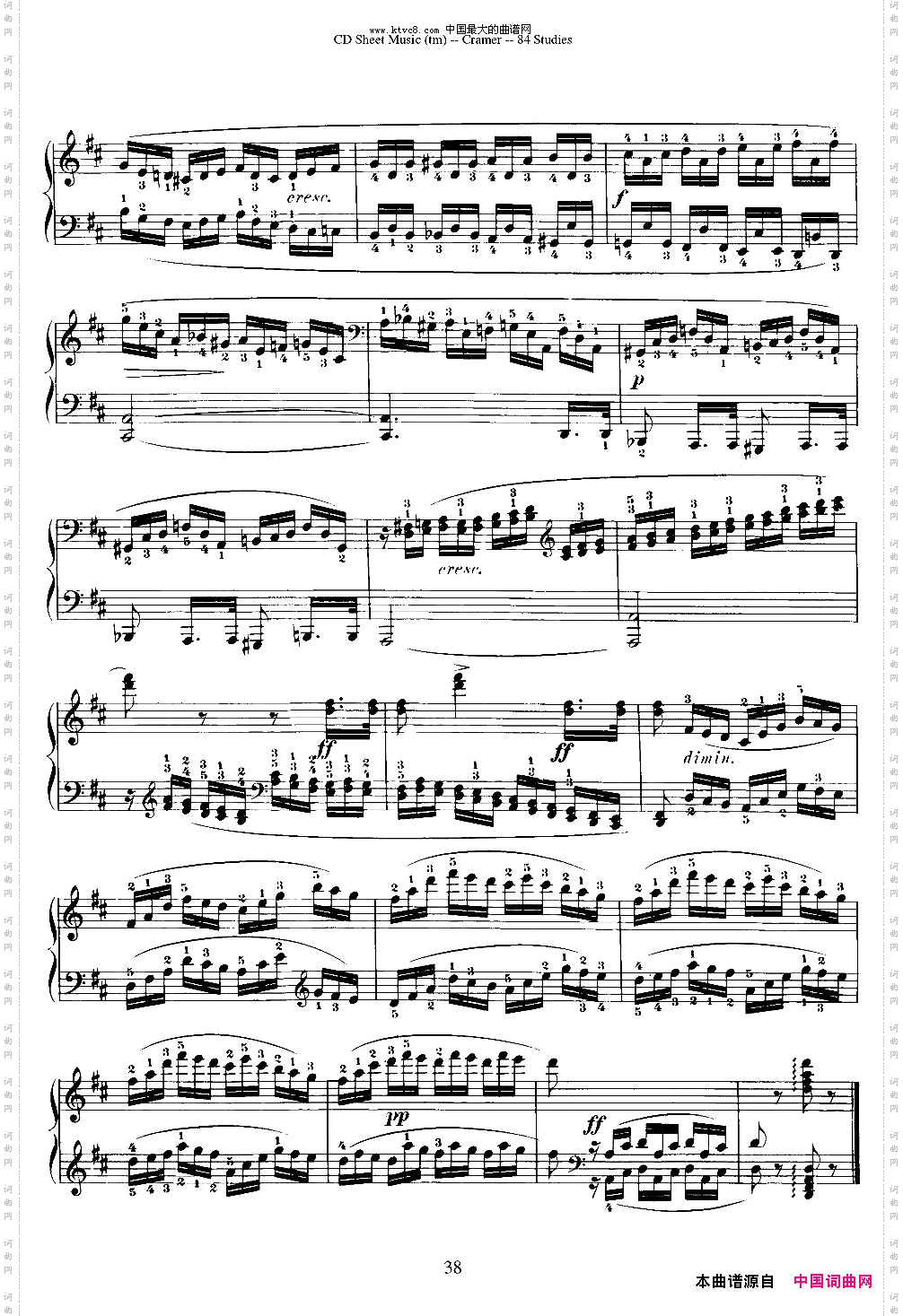 Cramer-84exercices16—20克拉莫84首钢琴练习曲
