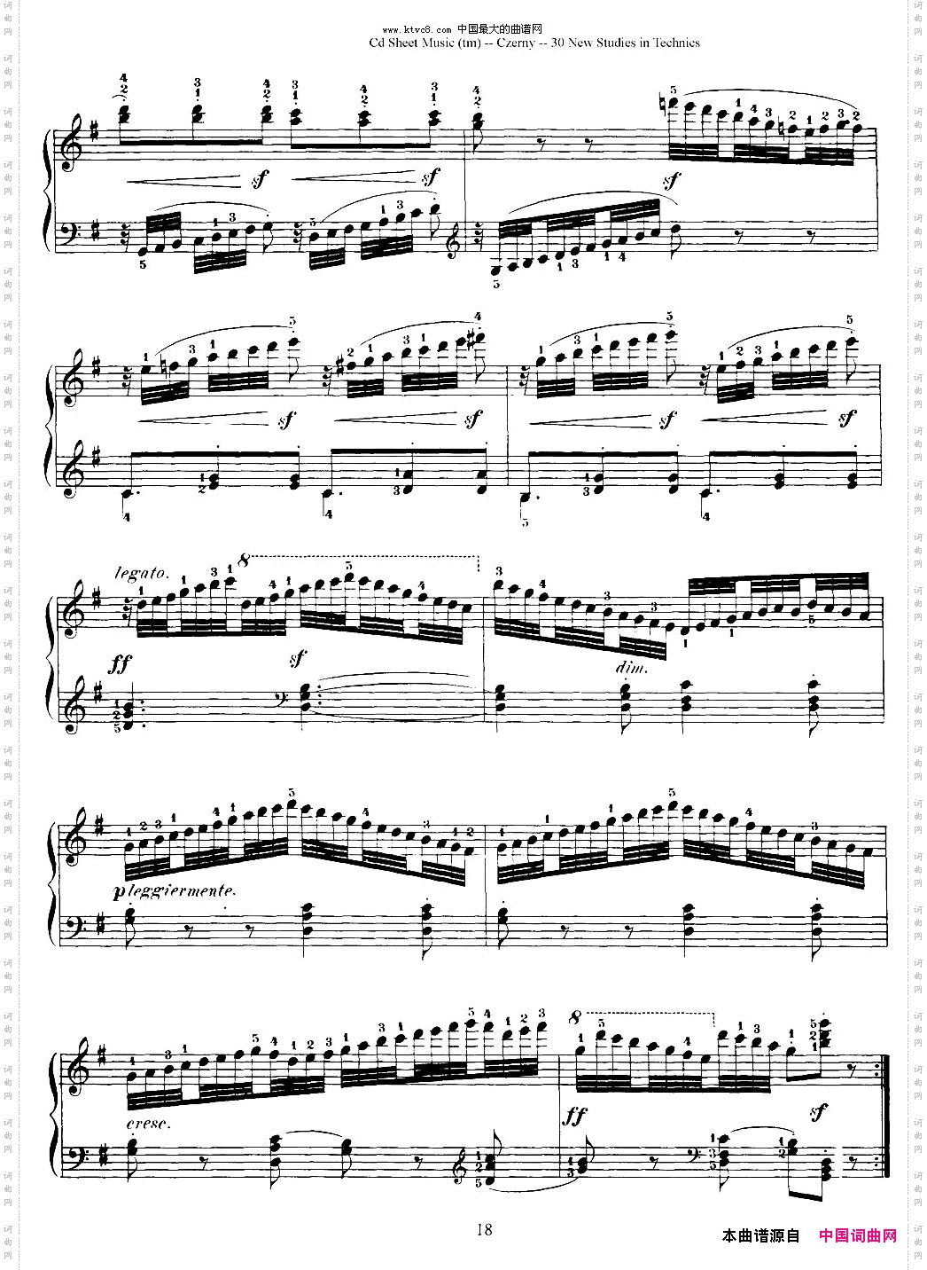 Czerny-30NewStudies-11车尔尼Op849-30首练习曲