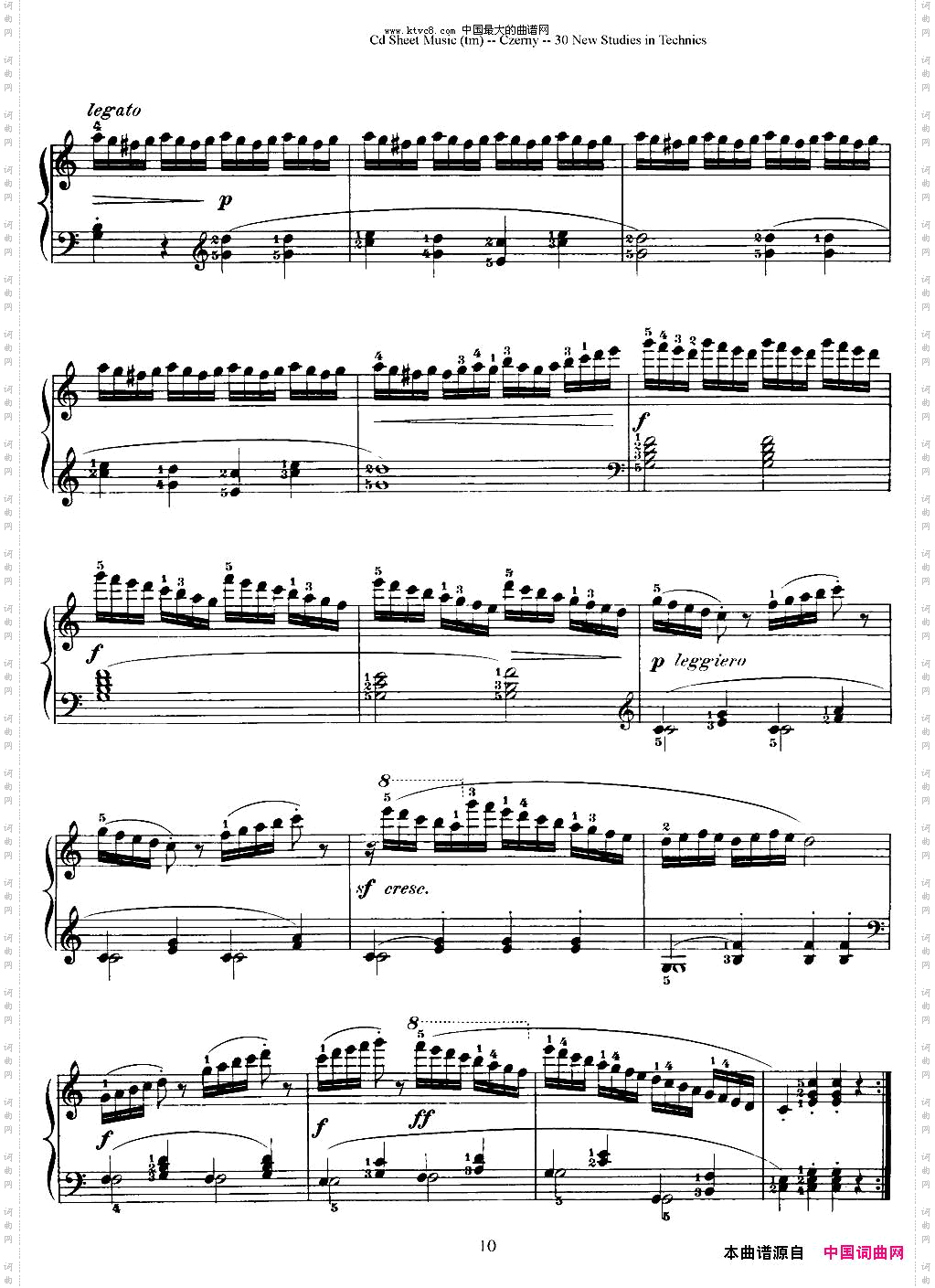 Czerny-30NewStudies-6车尔尼Op849-30首练习曲