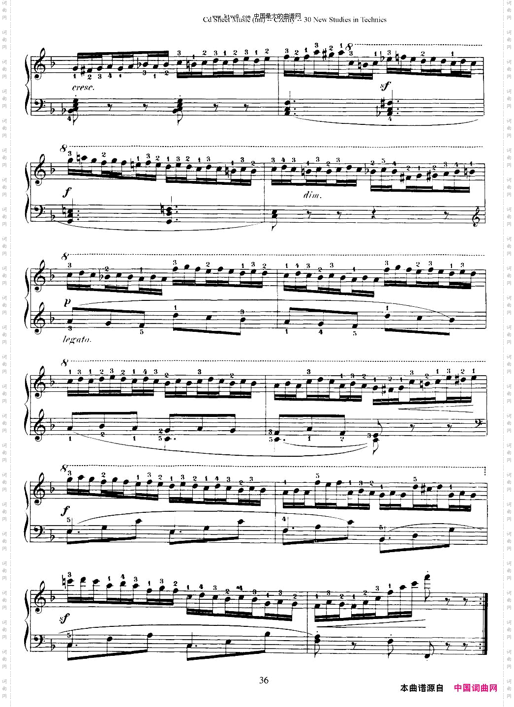 Czerny-30NewStudies-20车尔尼Op849-30首练习曲