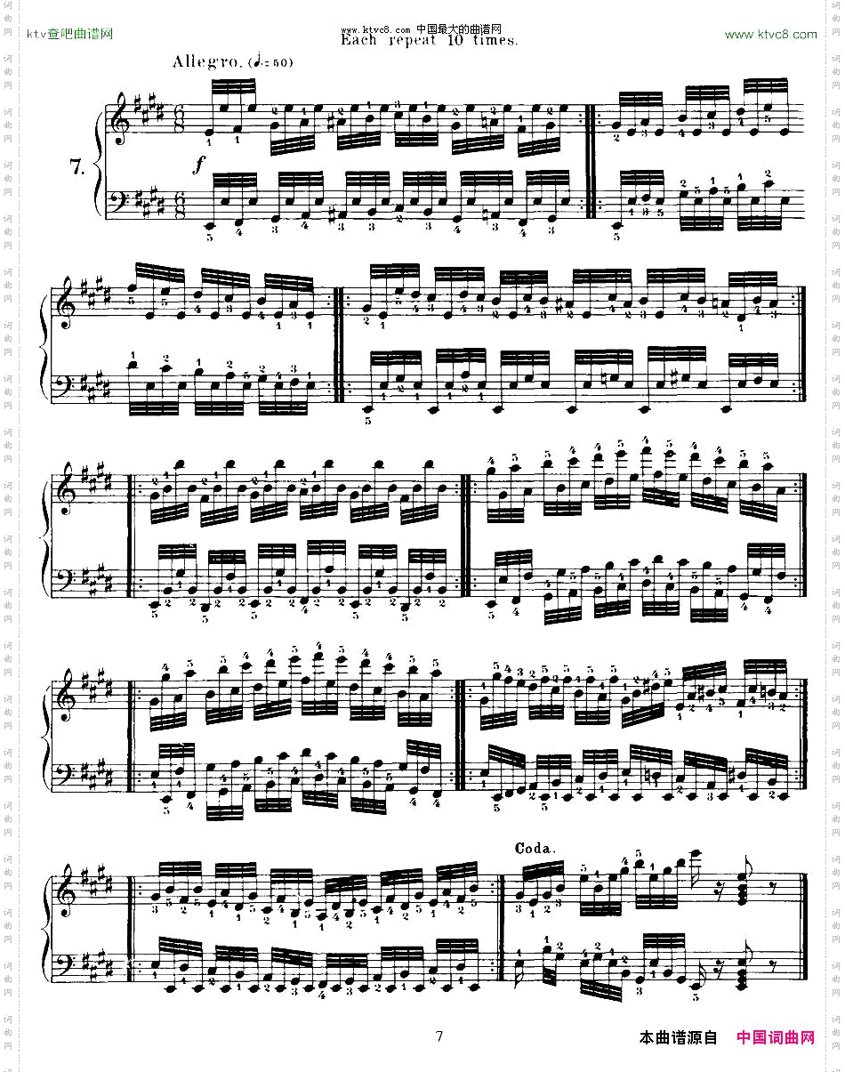 Czerny-40DailyExerciOp.3376—1040首日常训练曲