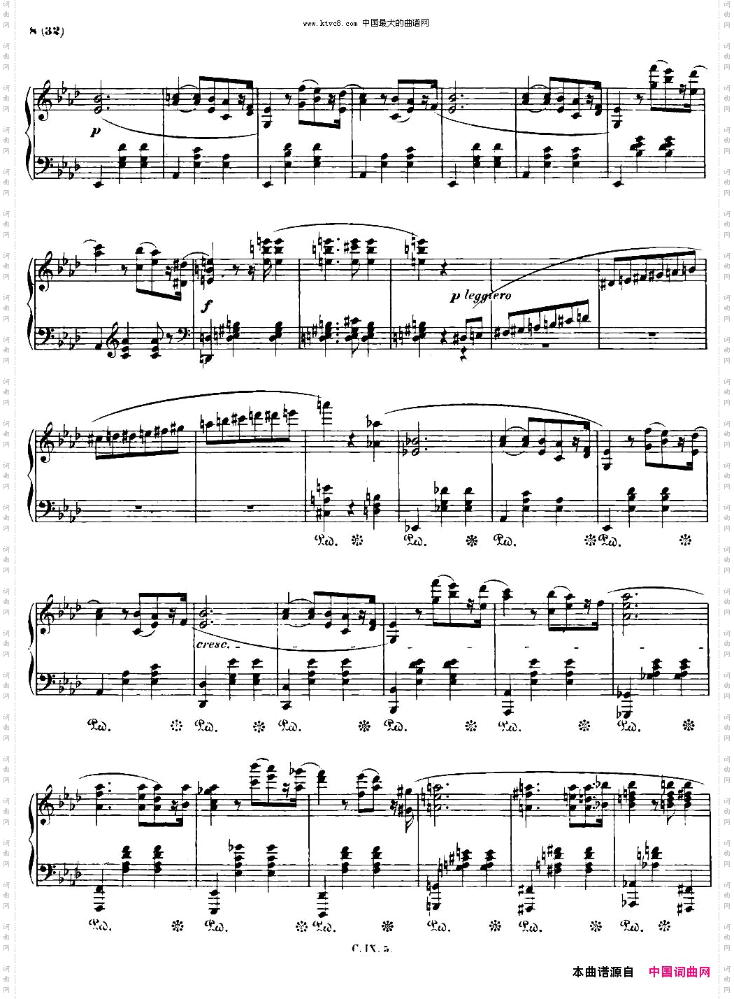降A大调圆舞曲Op.42