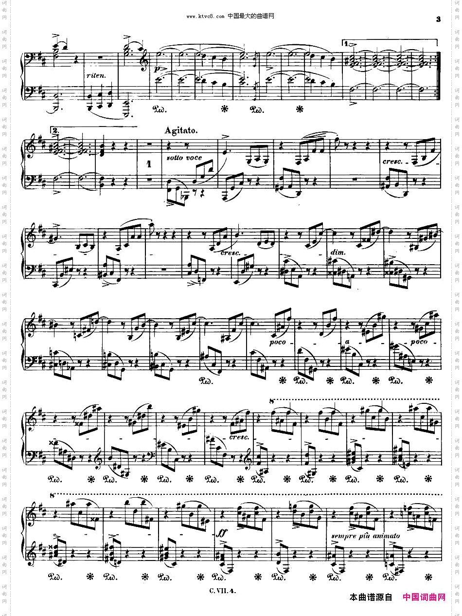 b小调钢琴谐谑曲Op.20第一号