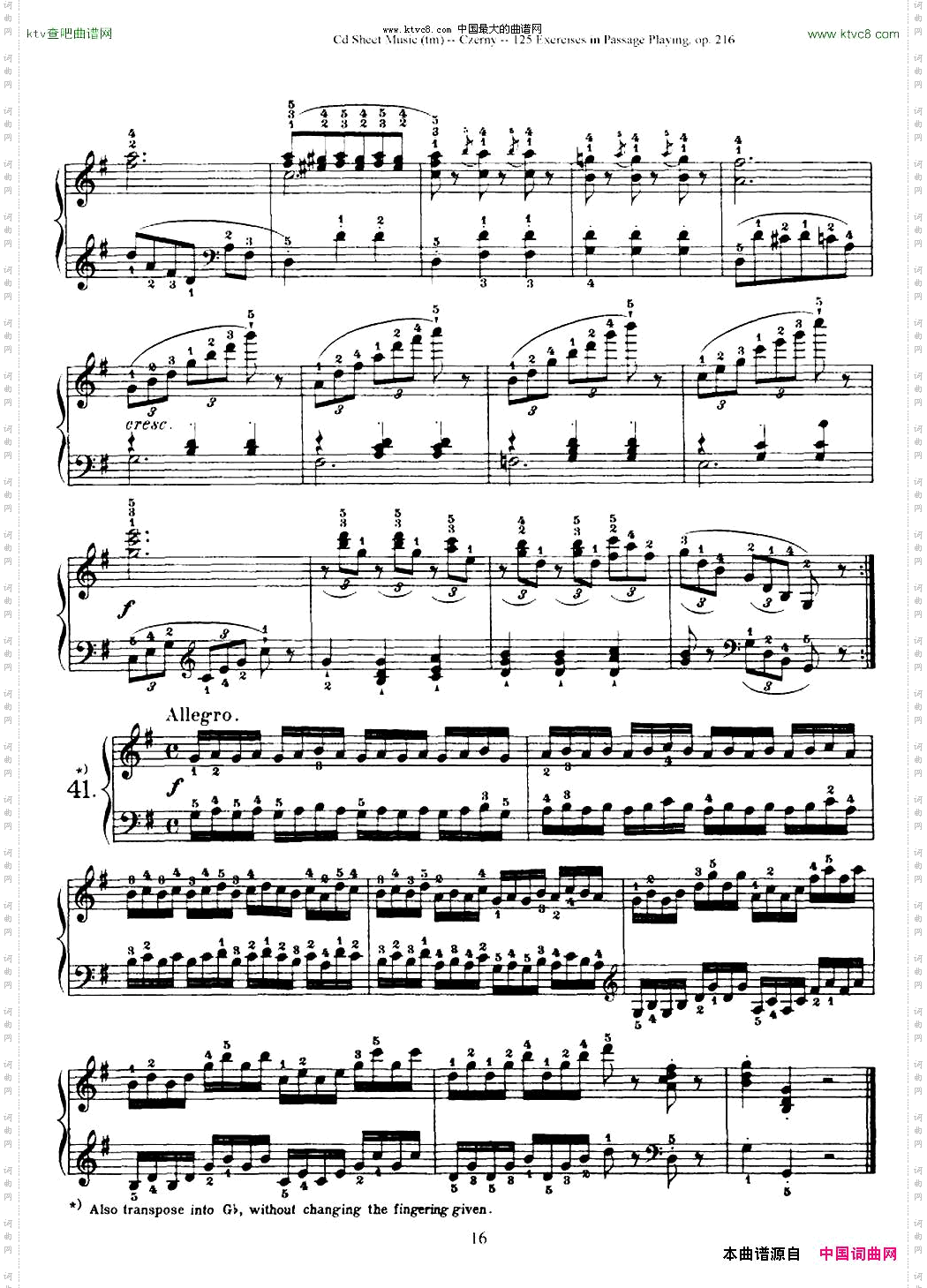 125ExercisesinPassagePlayingOp.261车尔尼125首钢琴短乐句练习曲22——41