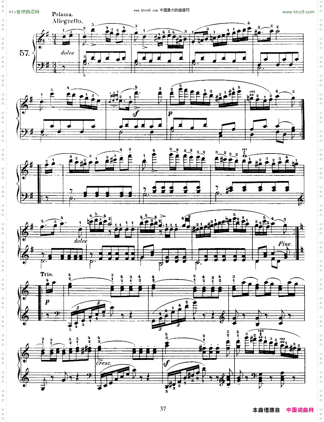 OneHundredandTenEasyandProgressiveExercisesOp.453车尔尼110首简易练习曲52——60