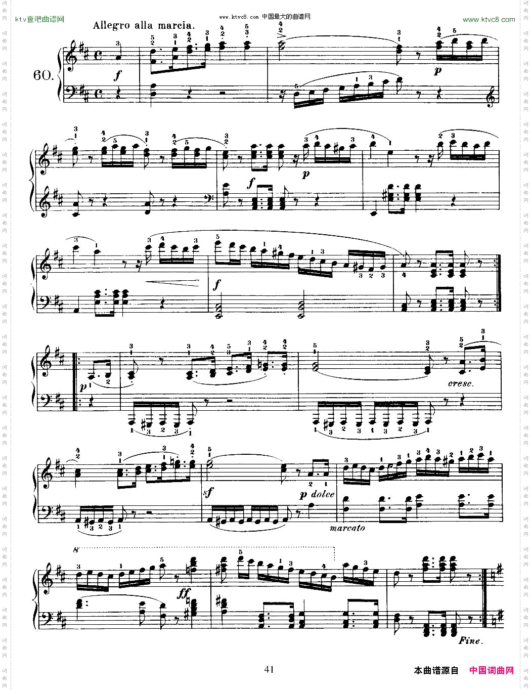 OneHundredandTenEasyandProgressiveExercisesOp.453车尔尼110首简易练习曲52——60