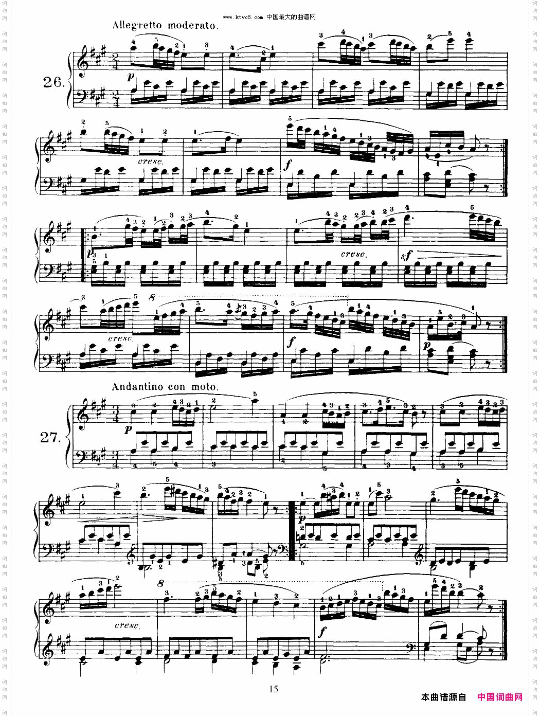 OneHundredandTenEasyandProgressiveExercisesOp.453车尔尼110首简易练习曲21——30