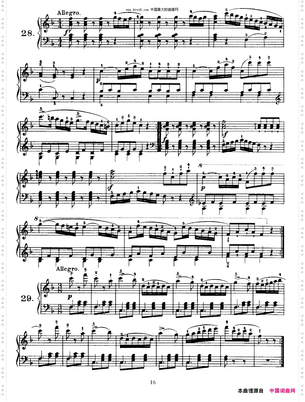 OneHundredandTenEasyandProgressiveExercisesOp.453车尔尼110首简易练习曲21——30