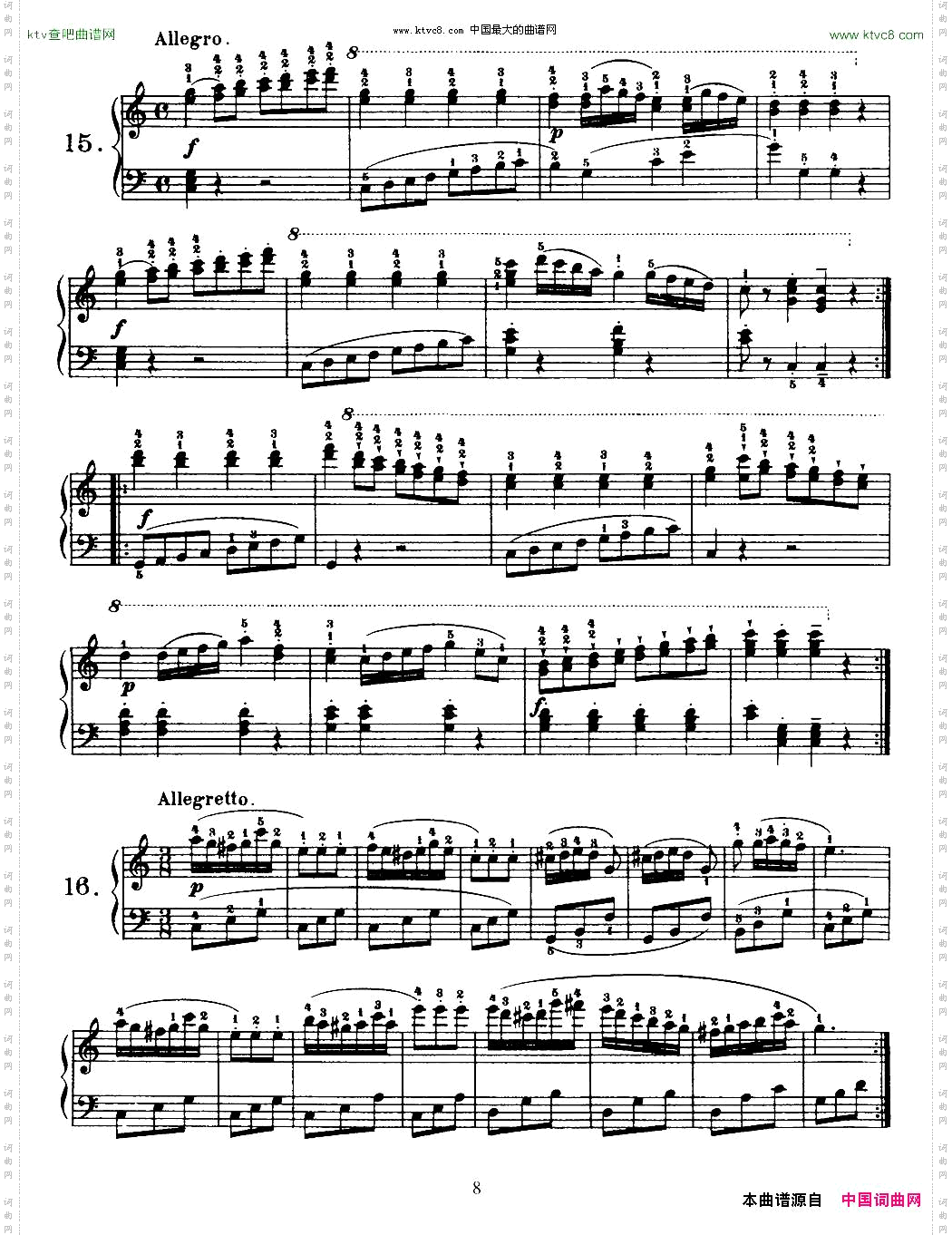 OneHundredandTenEasyandProgressiveExercisesOp.453车尔尼110首简易练习曲11——20