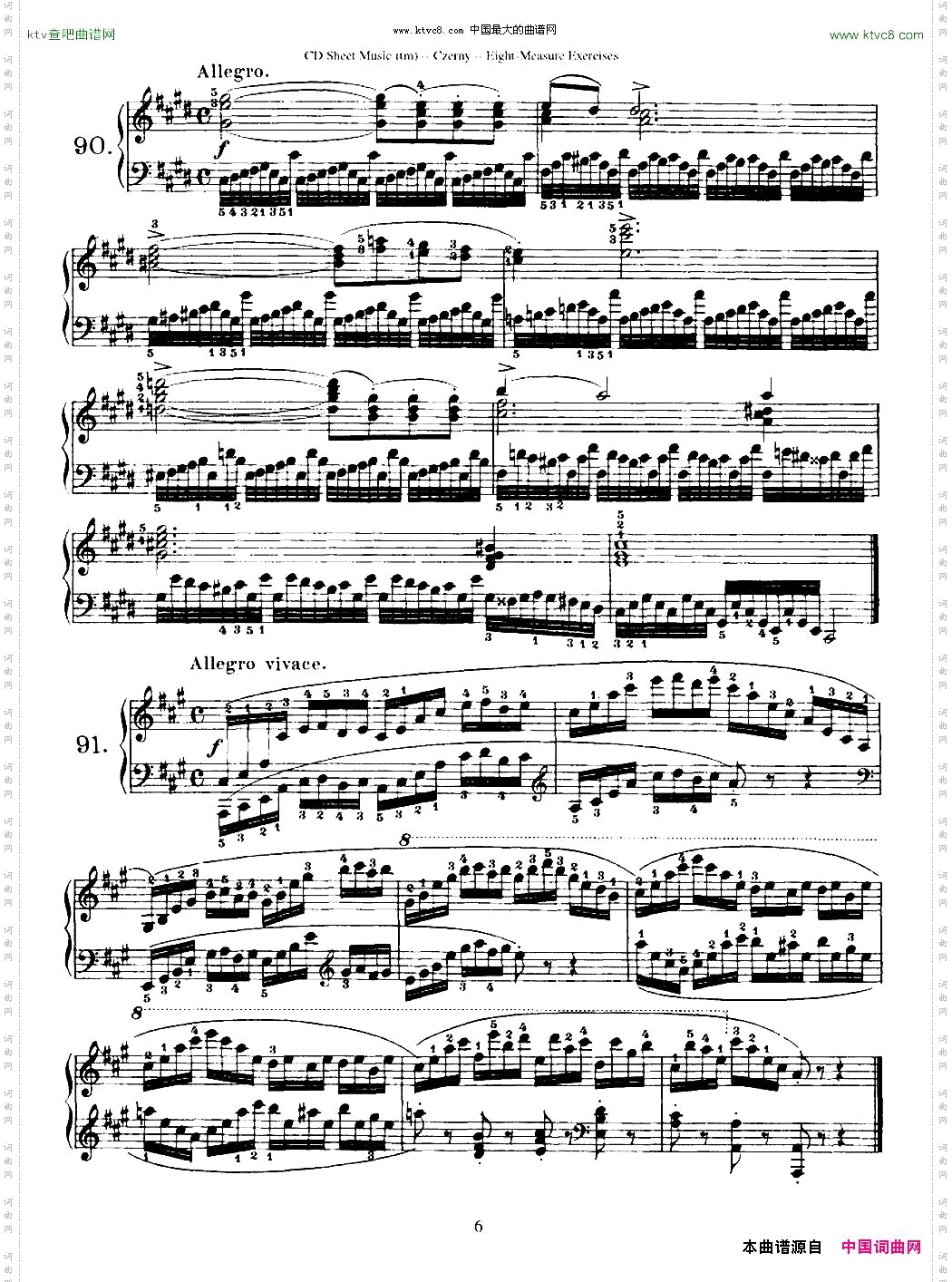 160Eight-MeasureExercises.Op.821车尔尼160首钢琴八小节练习曲88——103