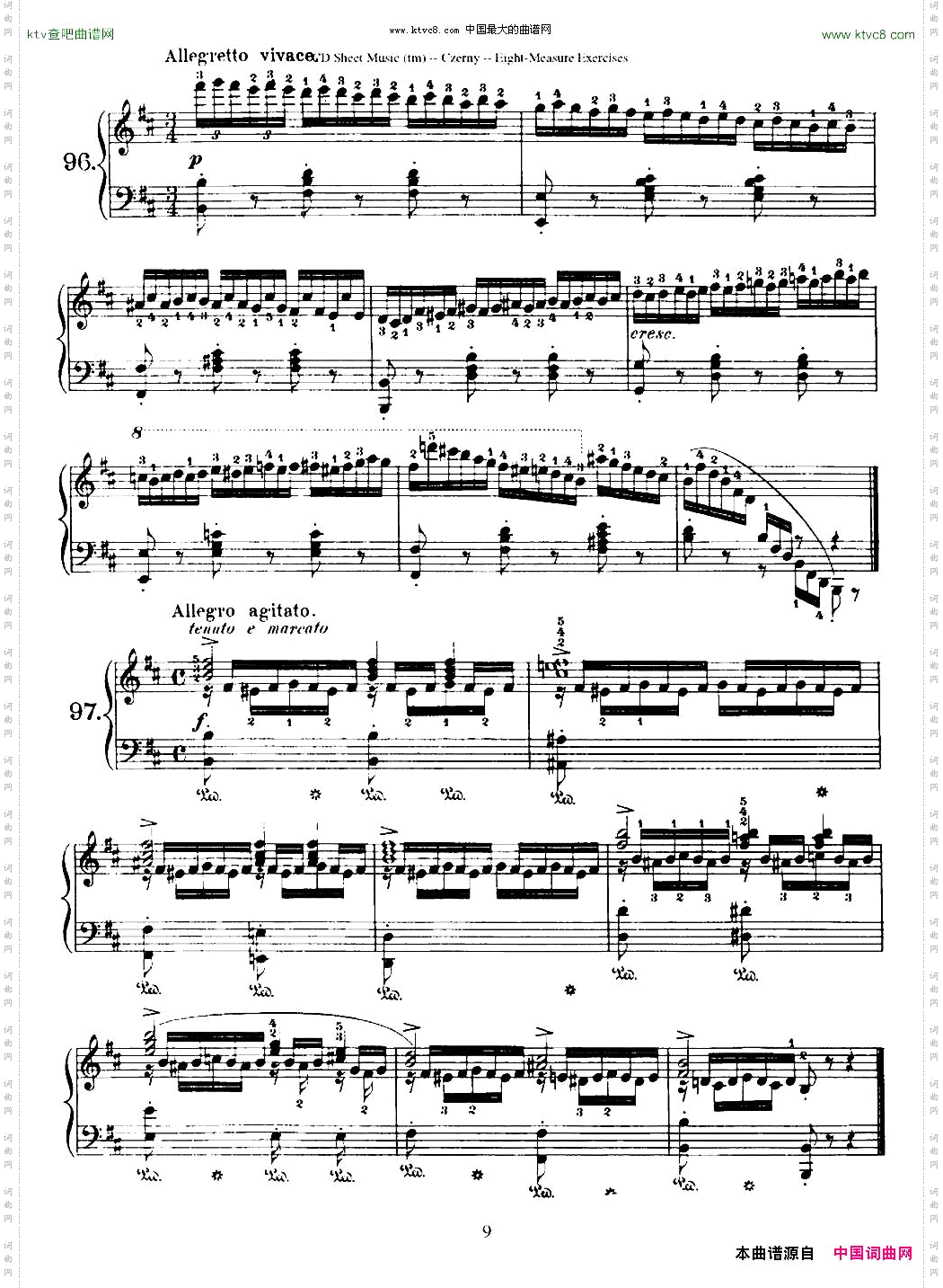 160Eight-MeasureExercises.Op.821车尔尼160首钢琴八小节练习曲88——103