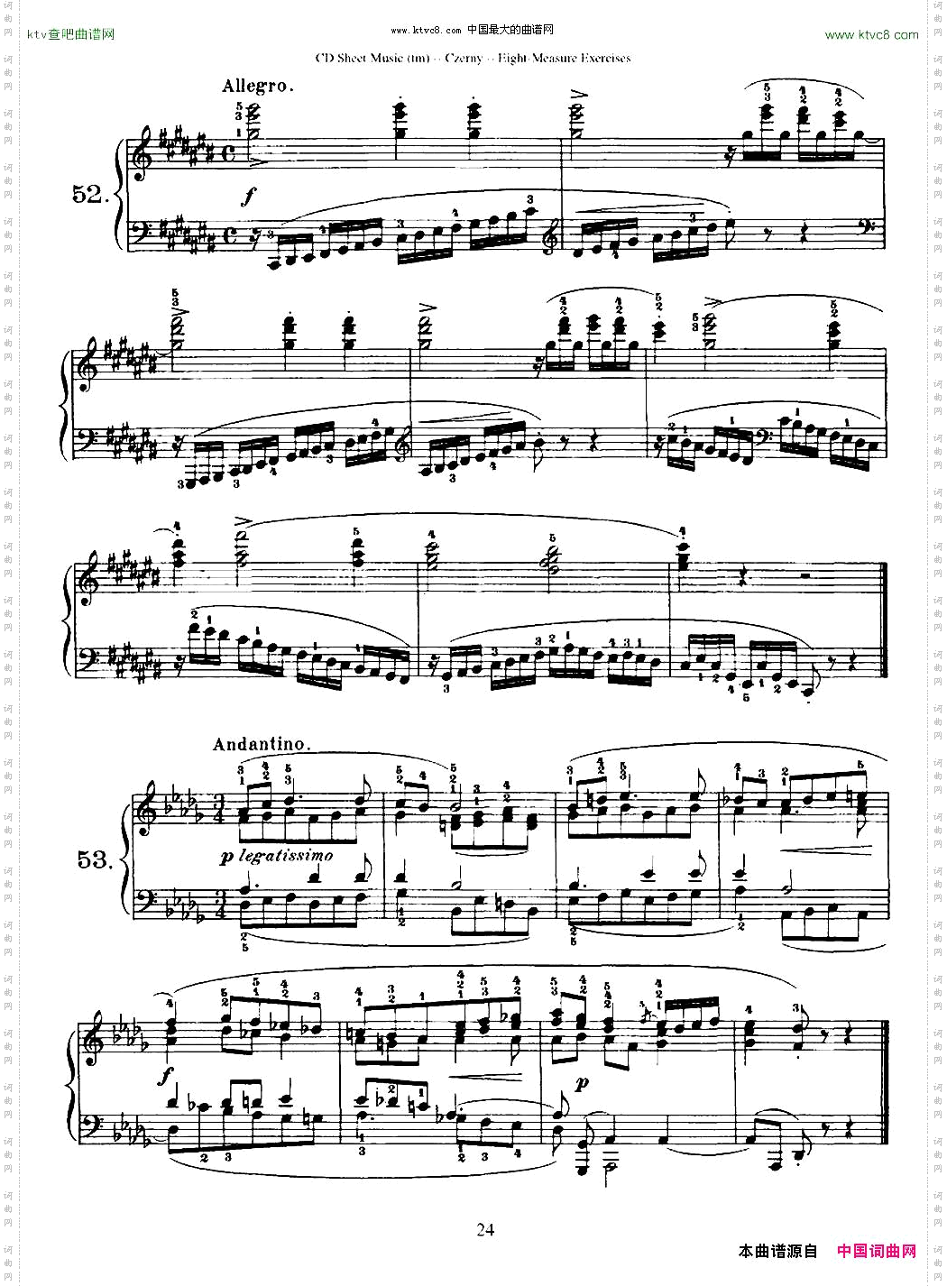 160Eight-MeasureExercises.Op.821车尔尼160首钢琴八小节练习曲36——53