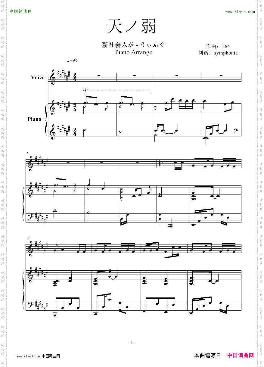 【新社会人が】天ノ弱pianover.