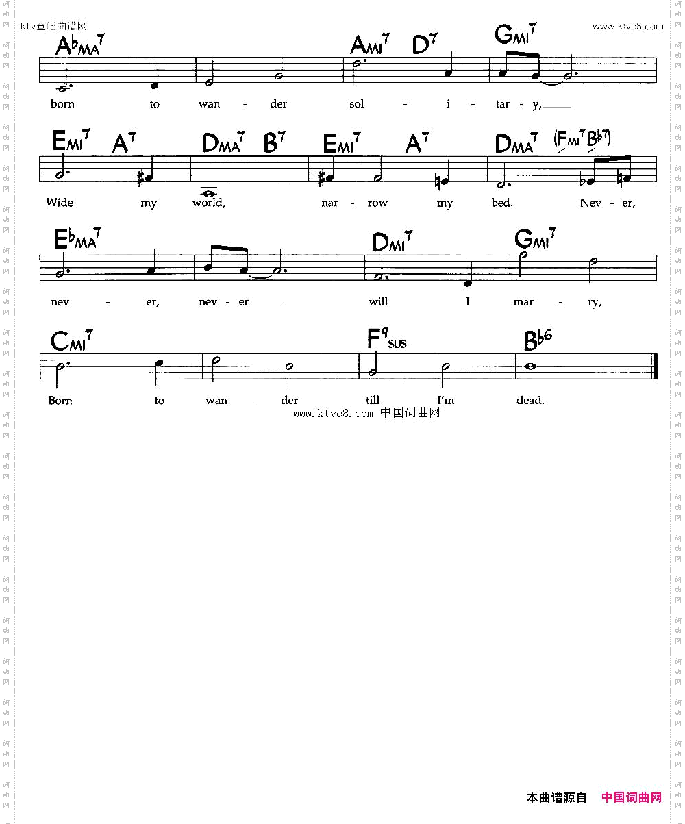 NeverWillIMarry爵士钢琴曲_Never Will I Marry爵士钢琴曲
