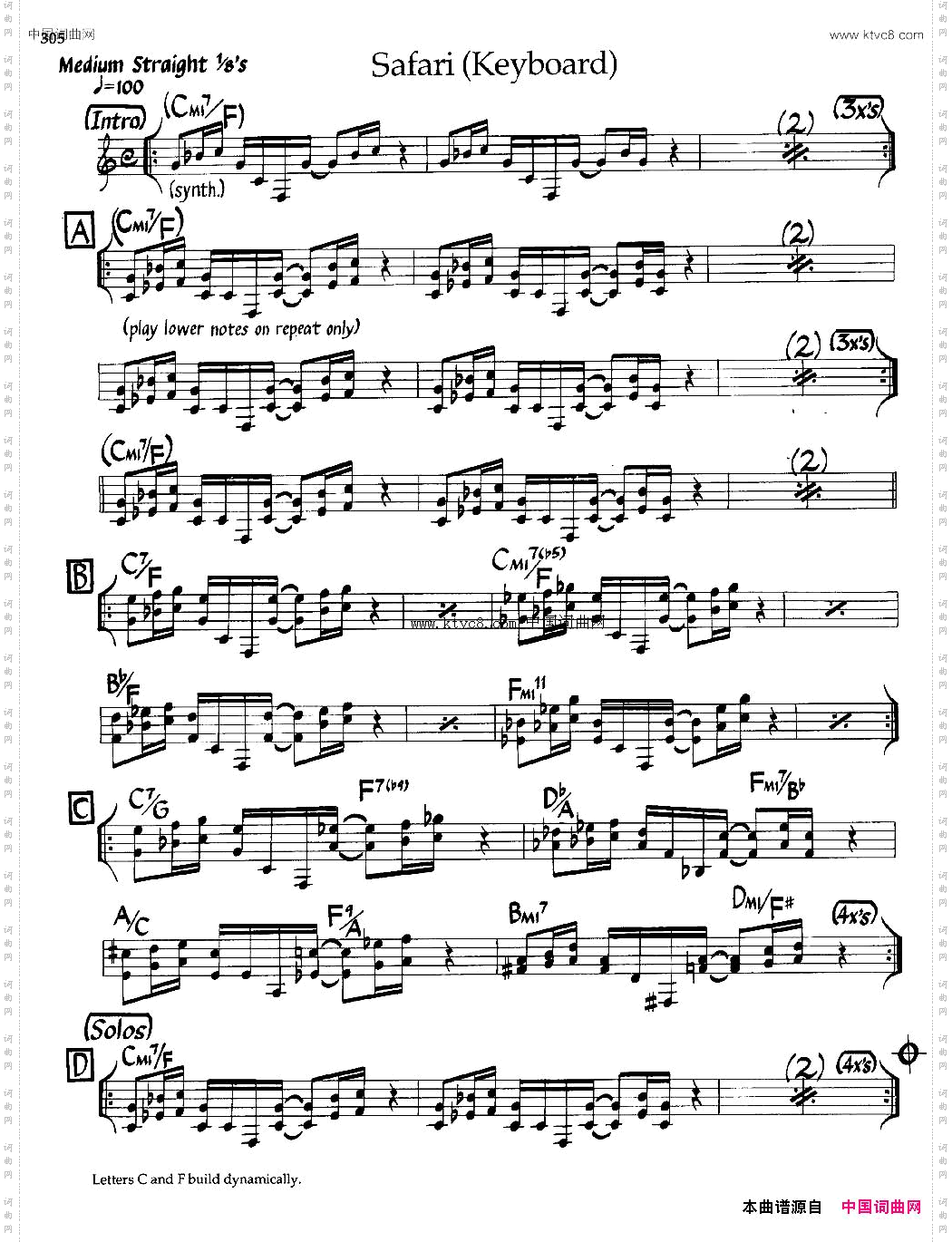 Safari爵士钢琴曲