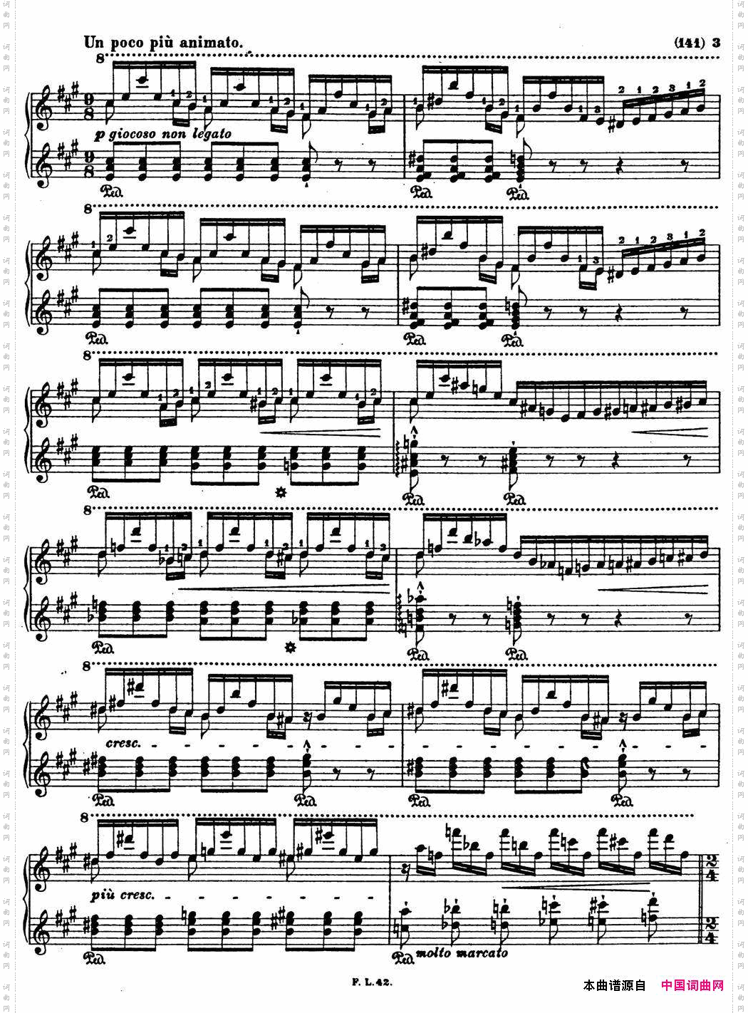 李斯特音乐会练习曲S1451S145森林的呼啸Waldesrauschen