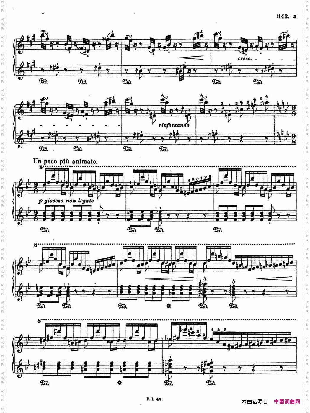 李斯特音乐会练习曲S1451S145森林的呼啸Waldesrauschen