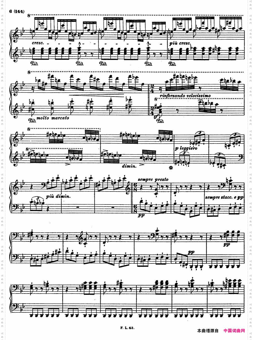 李斯特音乐会练习曲S1451S145森林的呼啸Waldesrauschen