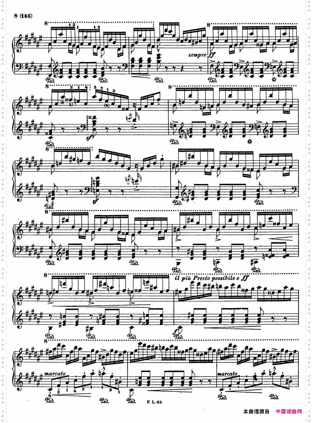 李斯特音乐会练习曲S1451S145森林的呼啸Waldesrauschen