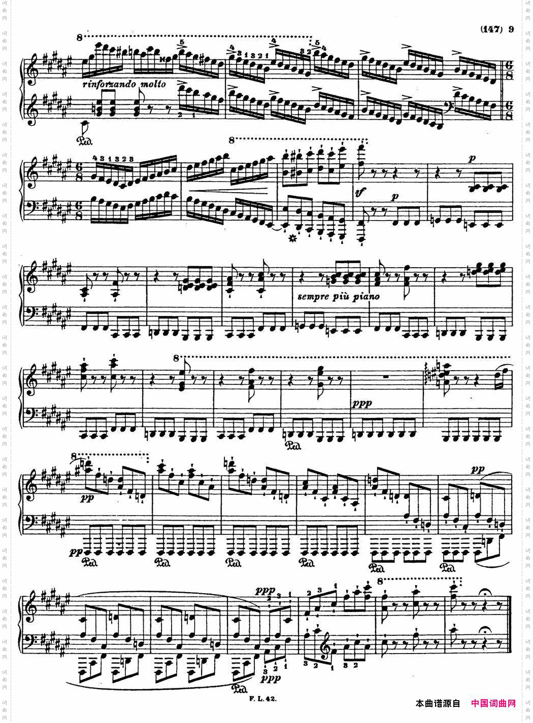 李斯特音乐会练习曲S1451S145森林的呼啸Waldesrauschen