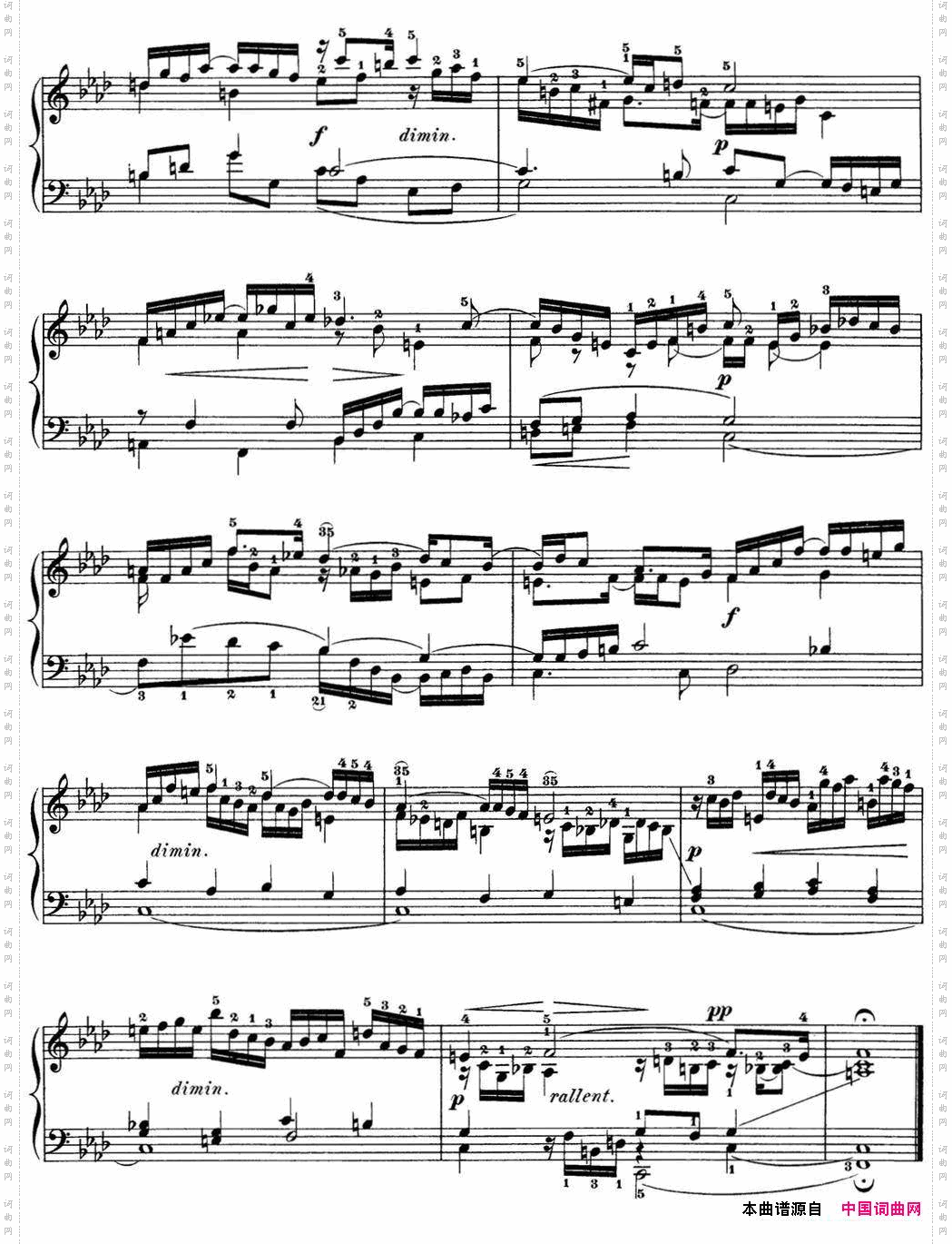 巴赫《平均律钢琴曲集·第一卷》之前奏曲NO.12