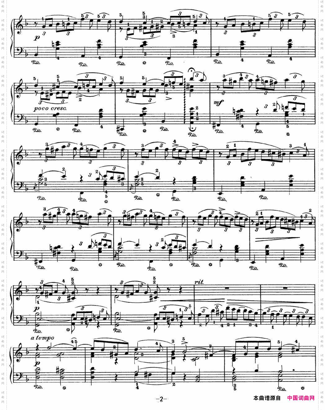 四季 10月 秋之歌 d小调 Autumn Song D minor_柴可夫斯基