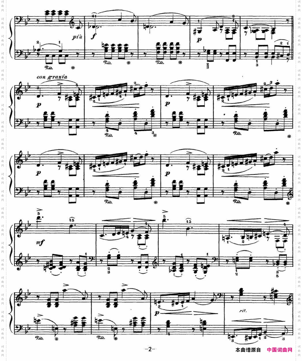 柴可夫斯基四季4月松雪草降B大调SnowdropBflatmajor