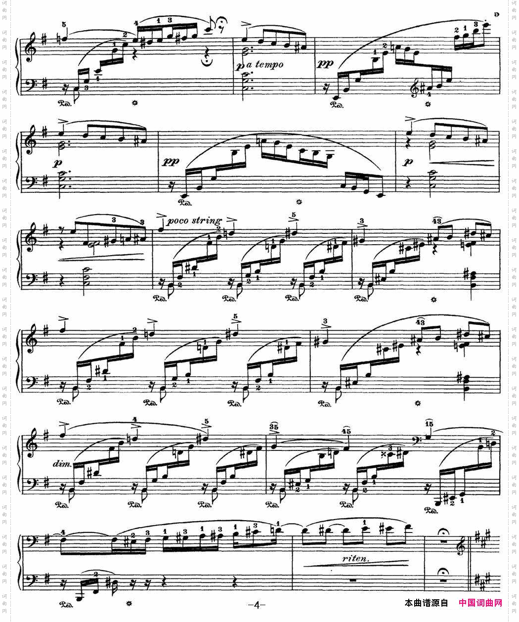 柴可夫斯基四季1月壁炉边A大调AttheFiresideAmajor