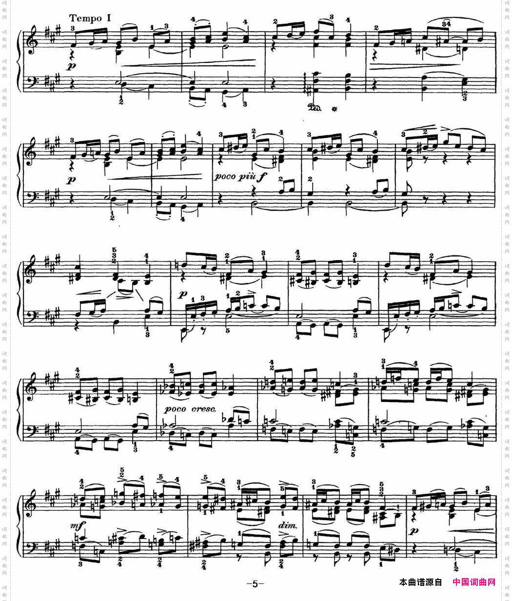 柴可夫斯基四季1月壁炉边A大调AttheFiresideAmajor