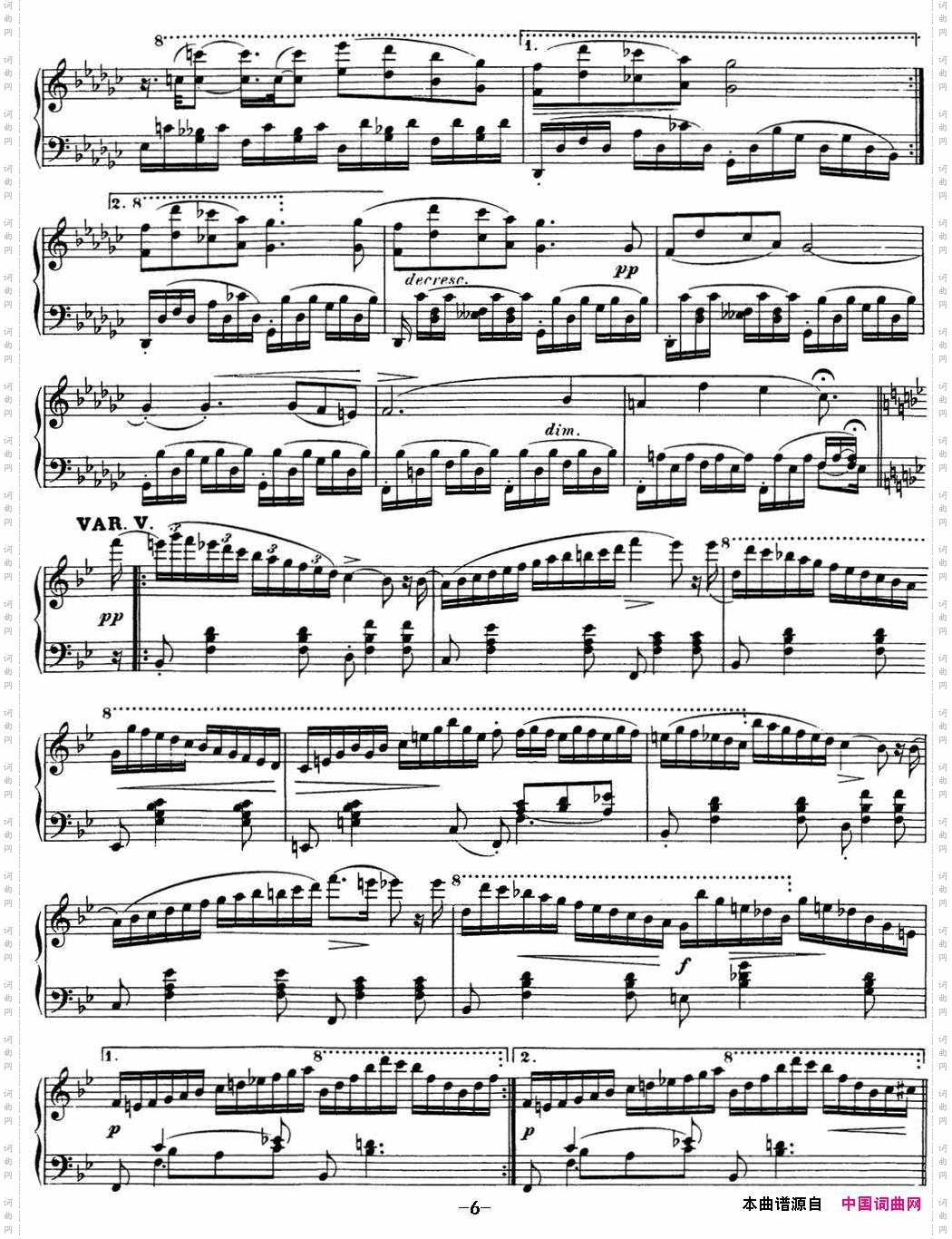 舒伯特降B大调即兴曲D.935，Op.142NO.3
