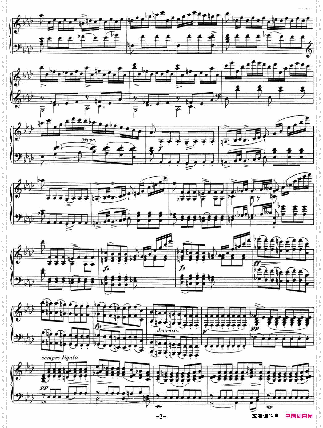 舒伯特f小调即兴曲D.935，Op.142NO.1