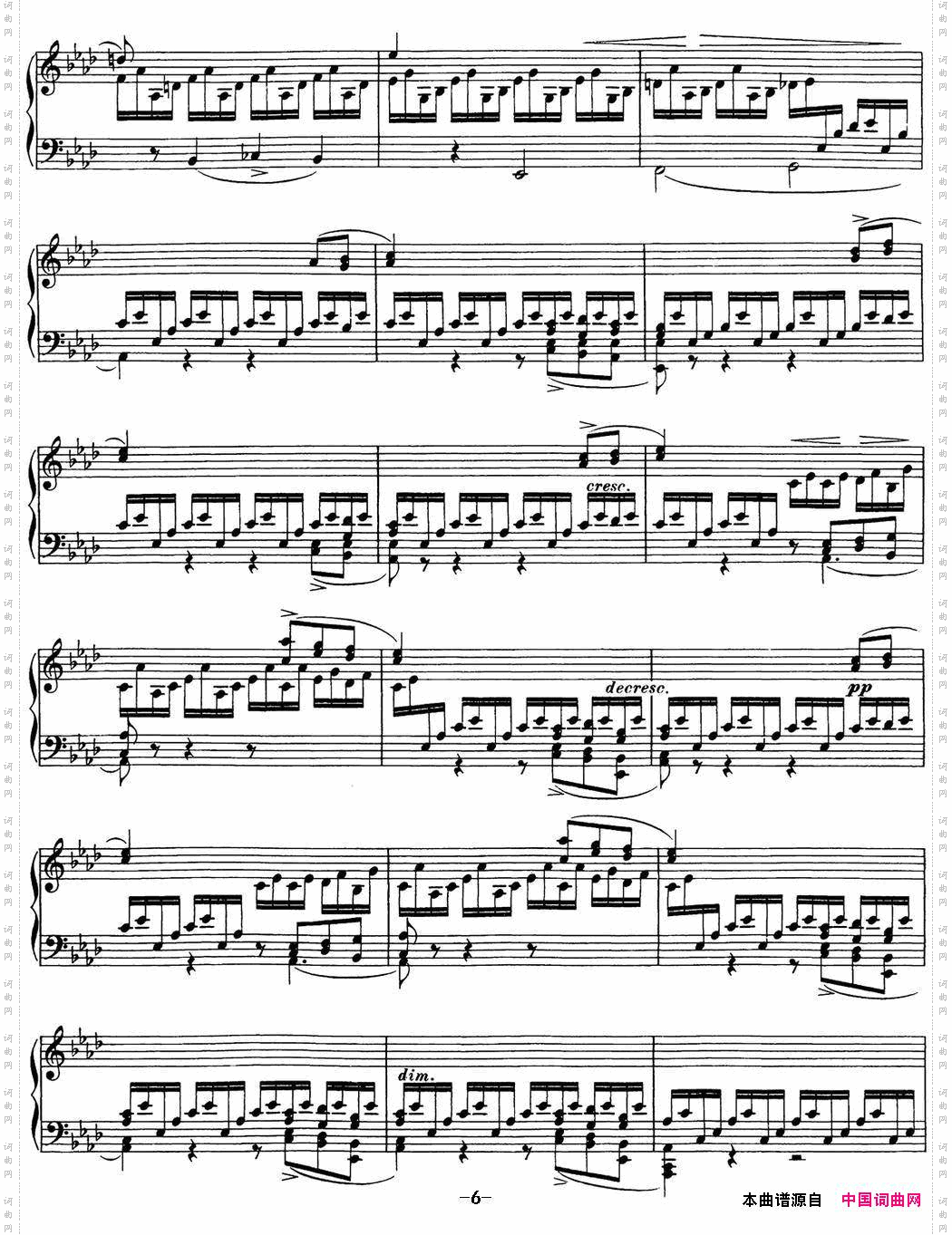 舒伯特f小调即兴曲D.935，Op.142NO.1