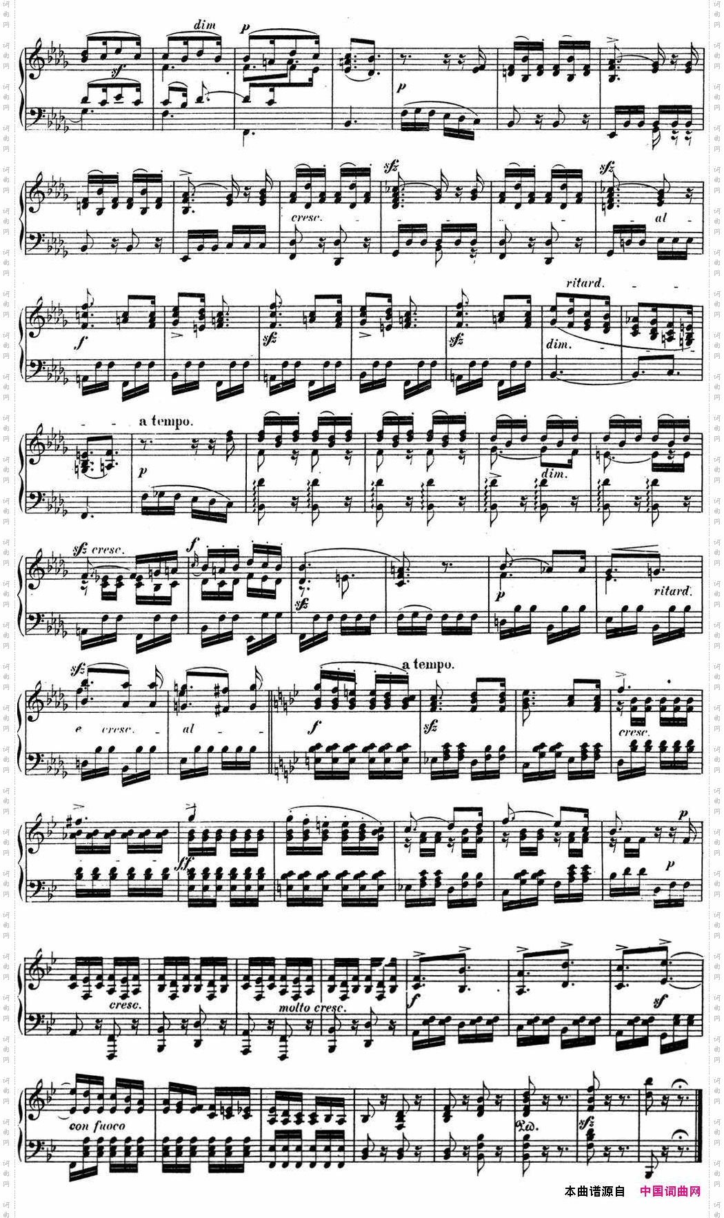 门德尔松无词歌Op.30NO.2