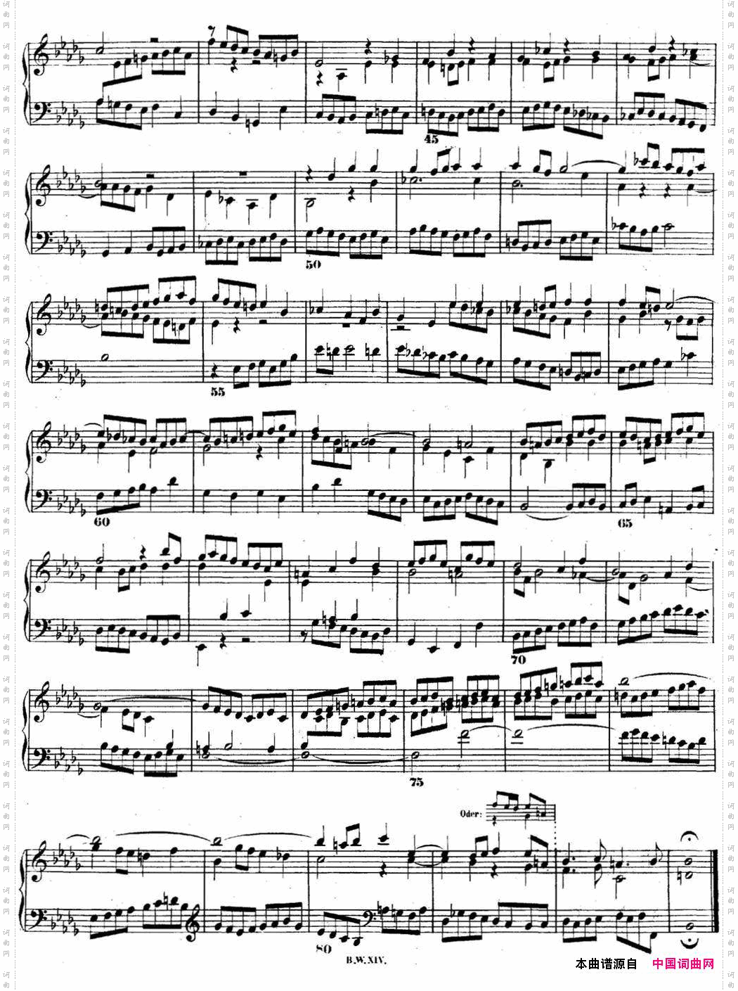 巴赫《平均律钢琴曲集·第二卷》之前奏曲NO.22