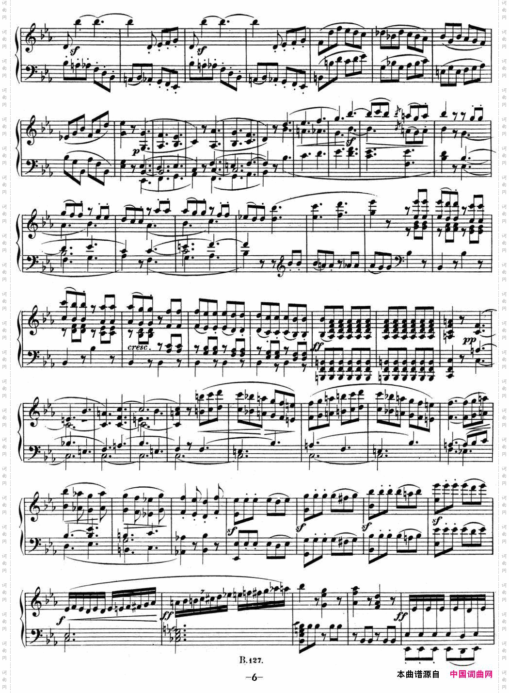 贝多芬钢琴奏鸣曲04大调奏鸣曲降E大调Op.7E-flatmajor