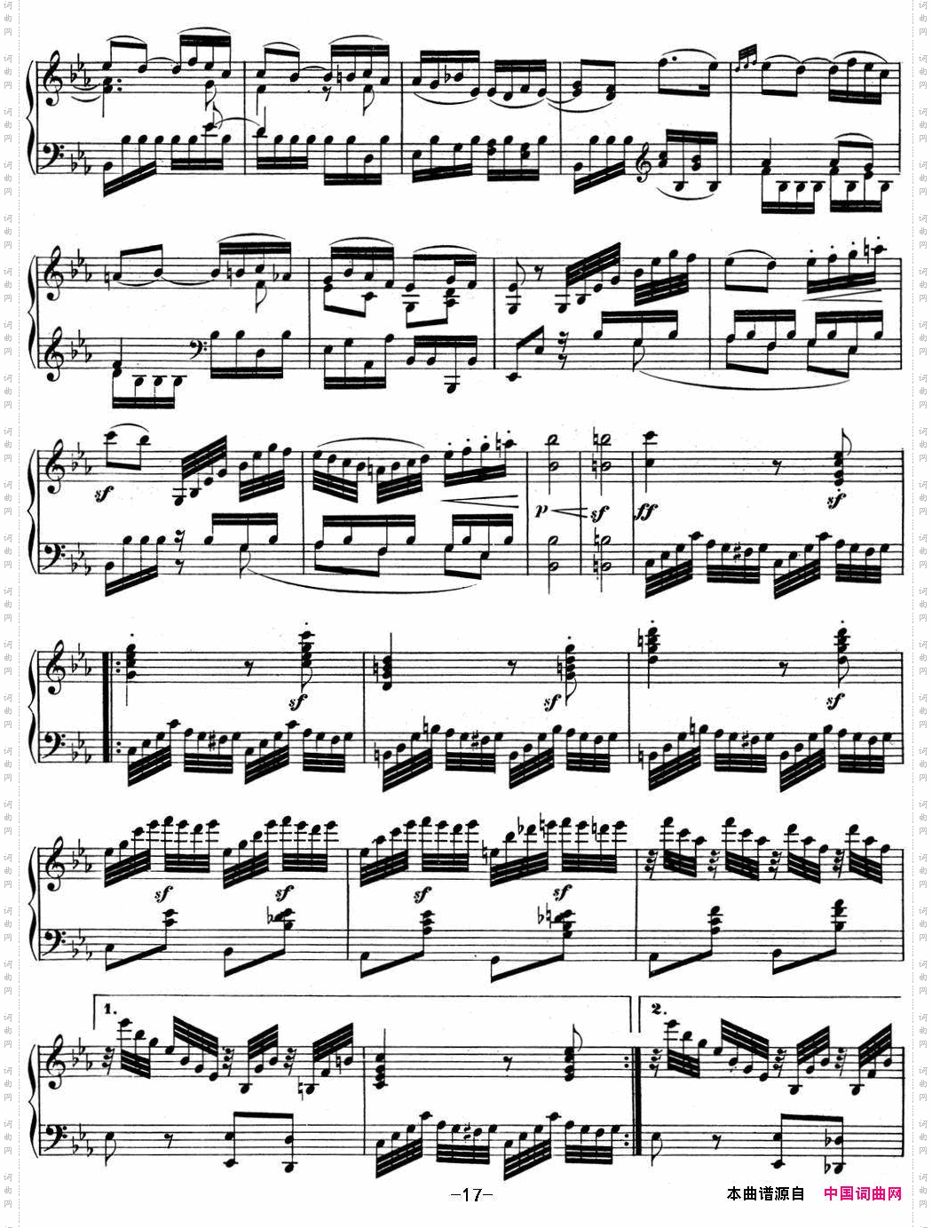贝多芬钢琴奏鸣曲04大调奏鸣曲降E大调Op.7E-flatmajor