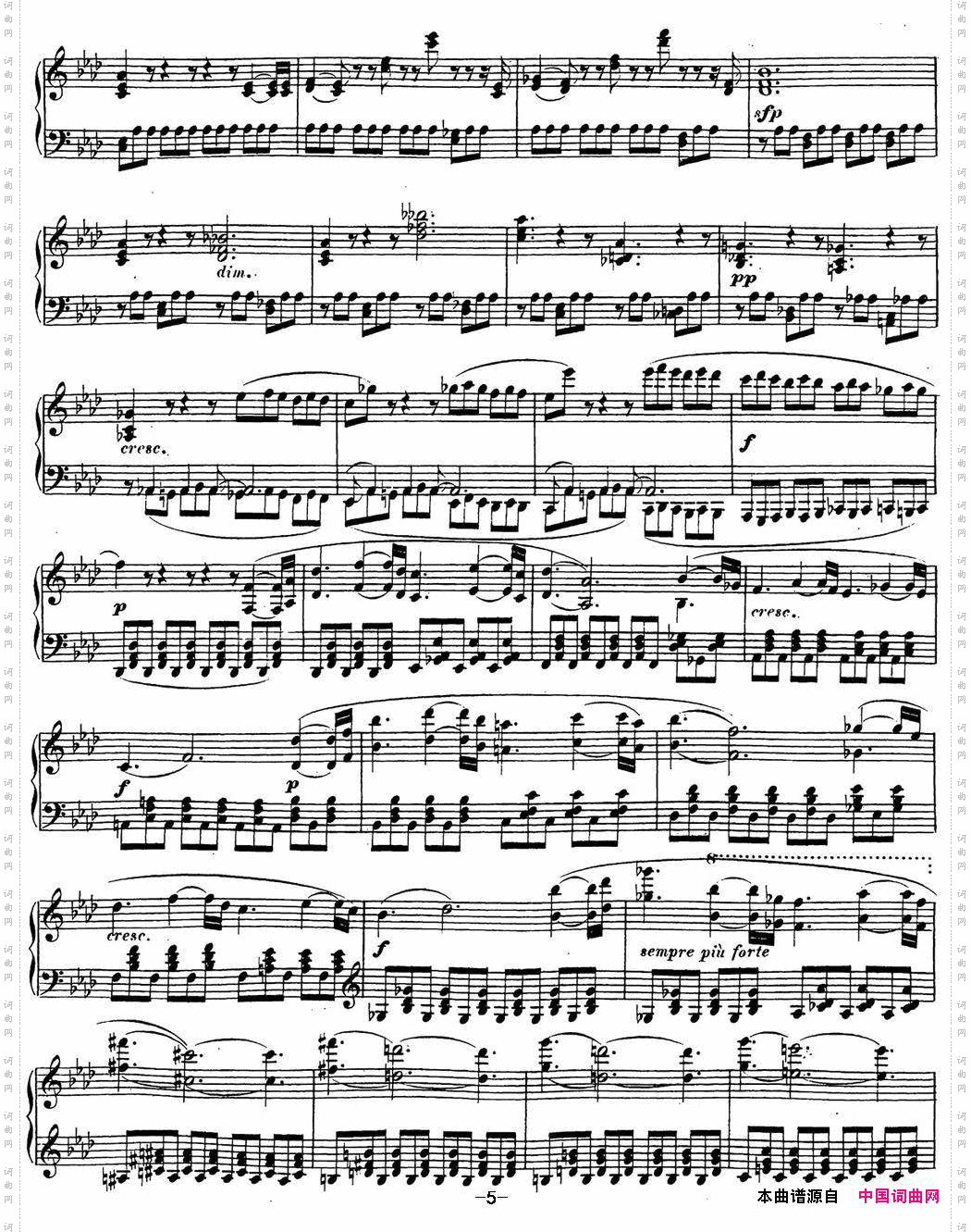 贝多芬钢琴奏鸣曲23热情f小调Op.57Fminor