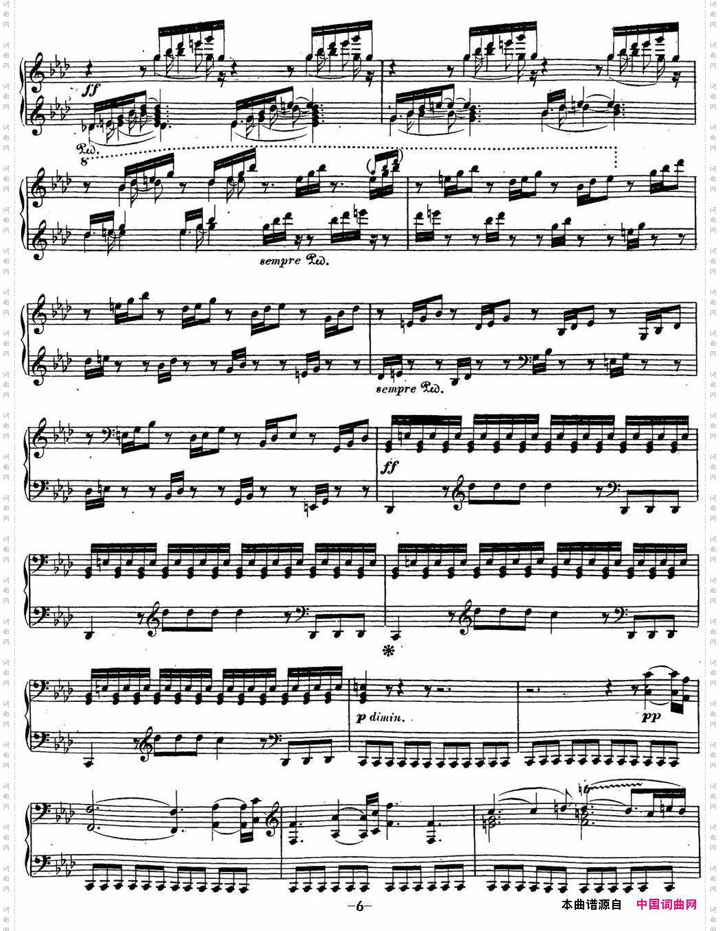 贝多芬钢琴奏鸣曲23热情f小调Op.57Fminor