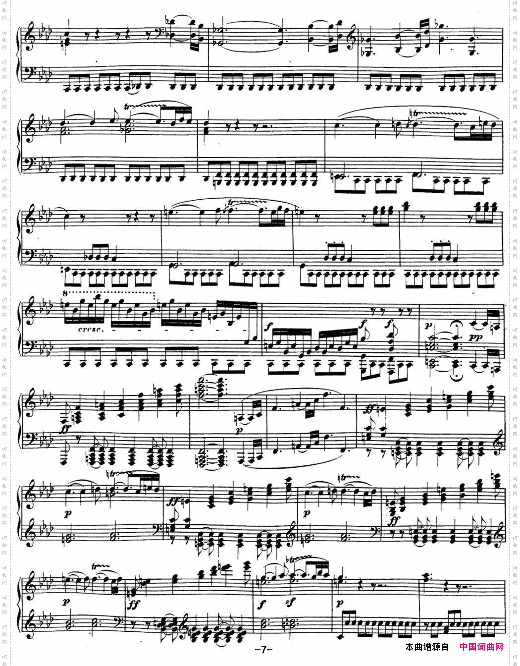 贝多芬钢琴奏鸣曲23热情f小调Op.57Fminor