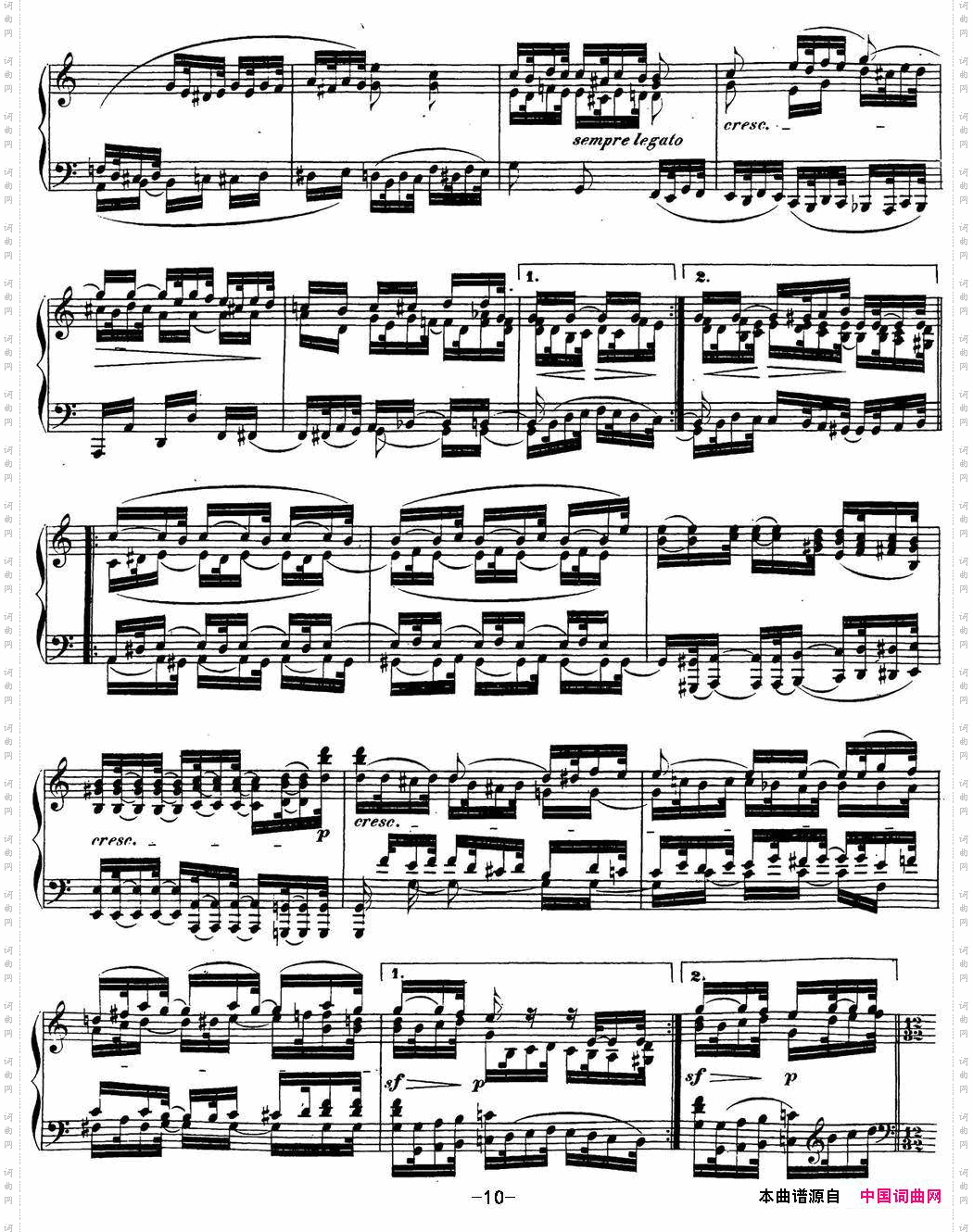 贝多芬钢琴奏鸣曲32c小调Op.111Cminor