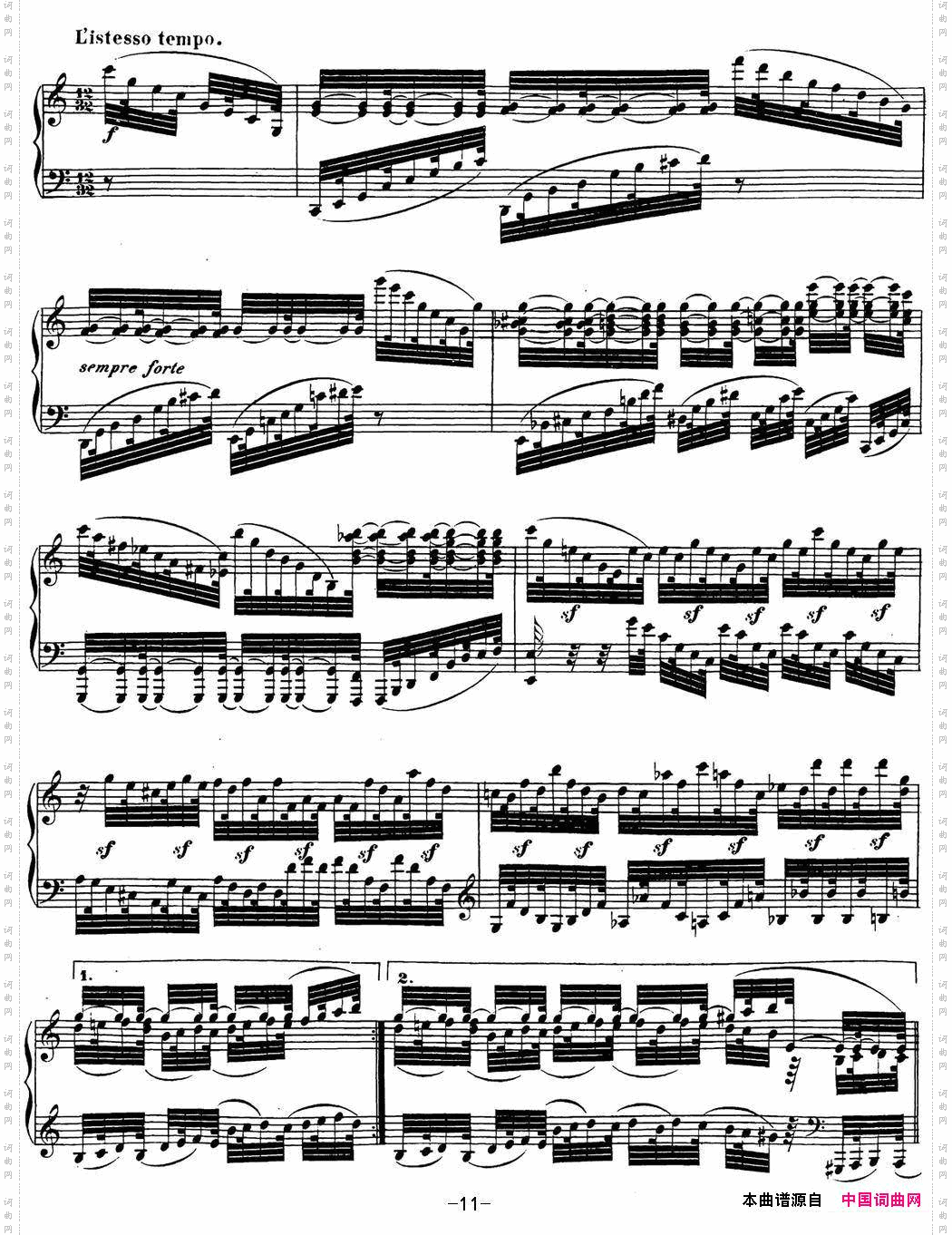 贝多芬钢琴奏鸣曲32c小调Op.111Cminor