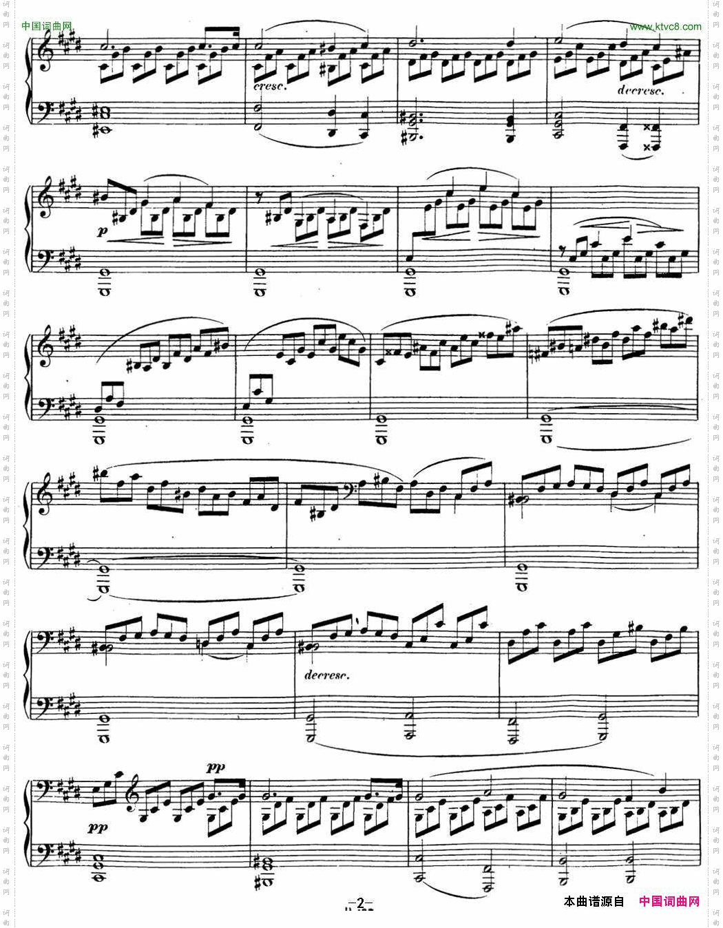 贝多芬钢琴奏鸣曲14月光升c小调Op.27No.2C-sharpminor
