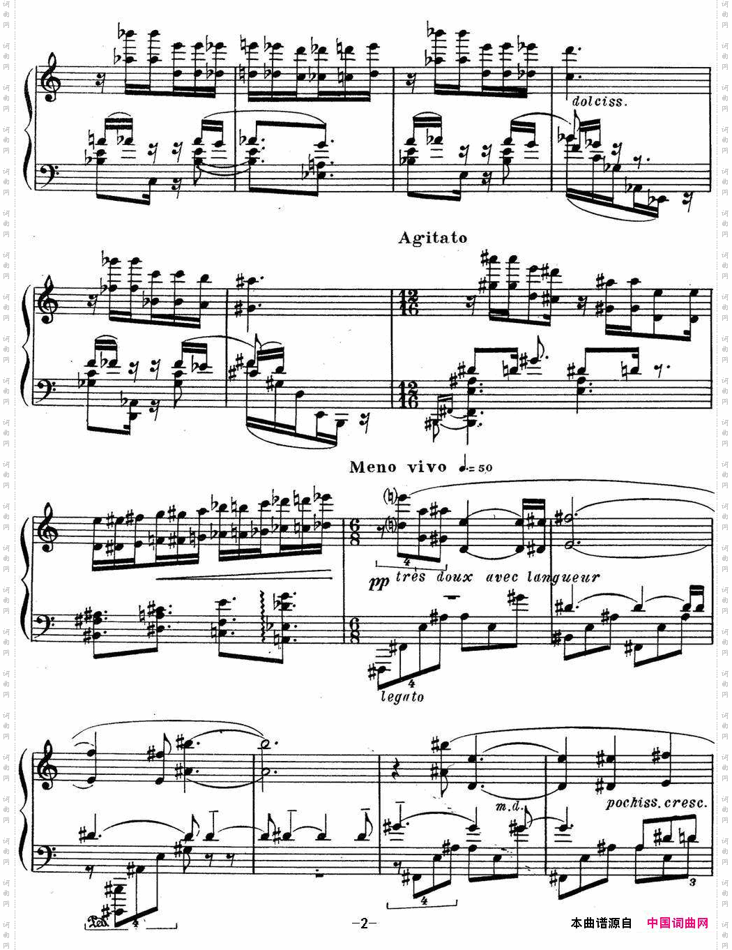 斯克里亚宾钢琴练习曲Op.65No.1