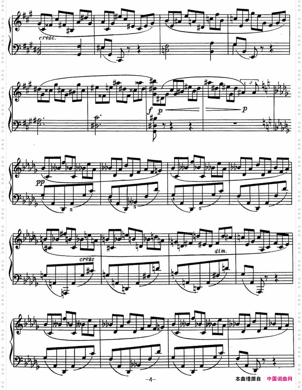 斯克里亚宾钢琴练习曲Op.42No.1AlexanderScriabinEtudes