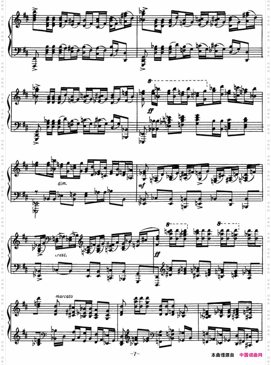 拉赫玛尼诺夫音画练习曲17或18EtudestableauxOp.39No.9