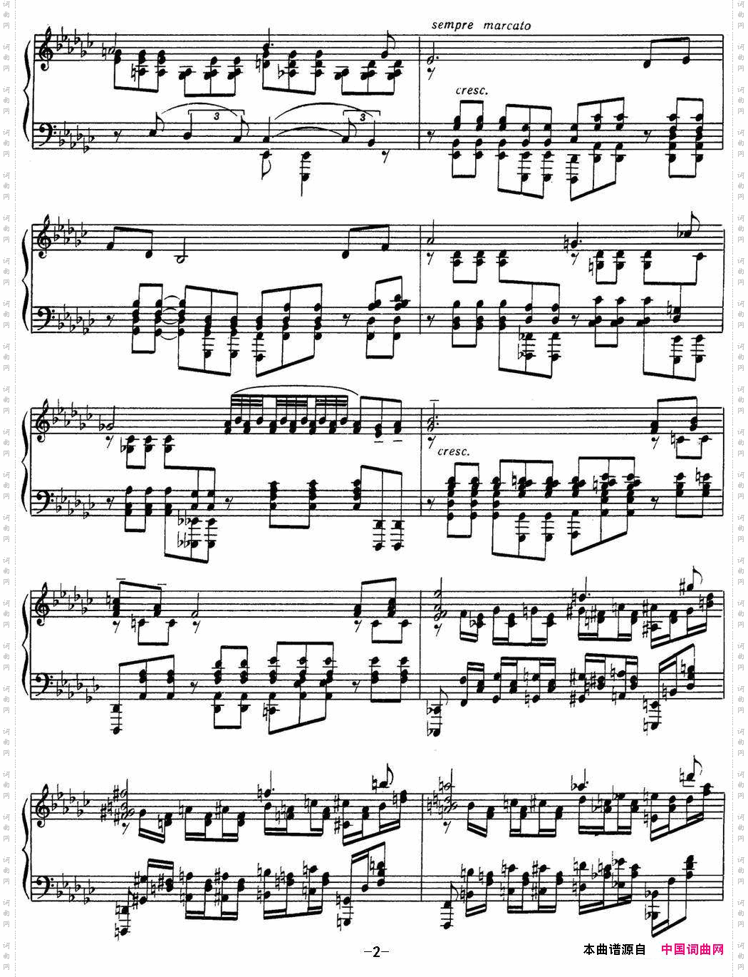 拉赫玛尼诺夫音画练习曲13或14EtudestableauxOp.39No.5