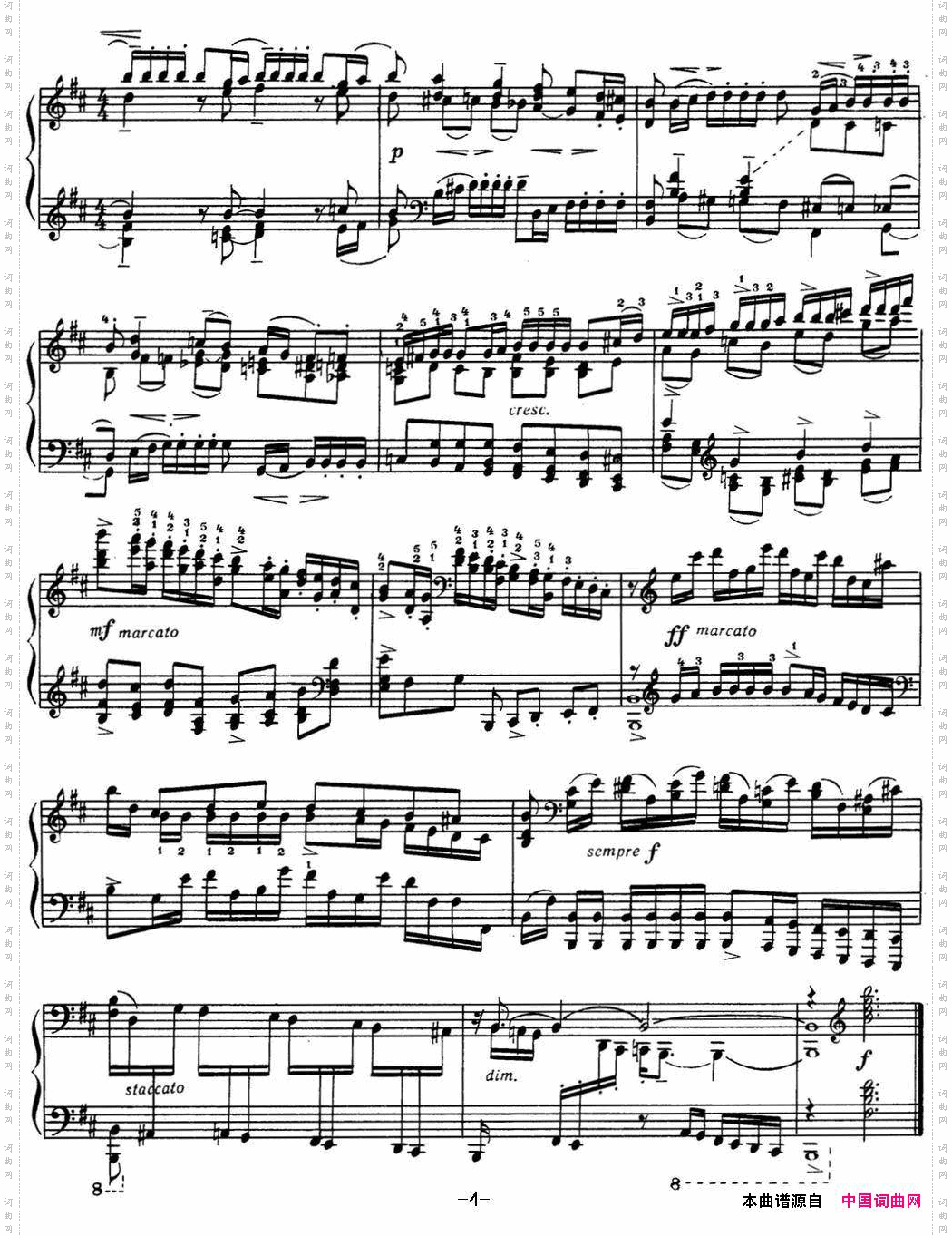 拉赫玛尼诺夫音画练习曲12或13EtudestableauxOp.39No.4